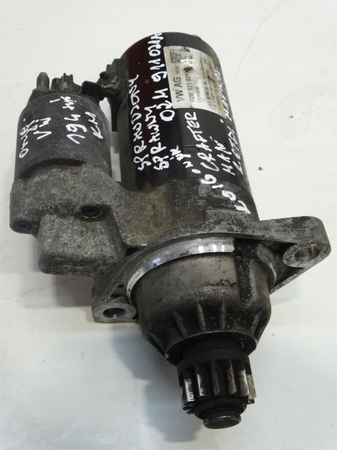 starter VOLKSWAGEN CRAFTER 2.0TDI 16R. 02M911021A MANUAL original