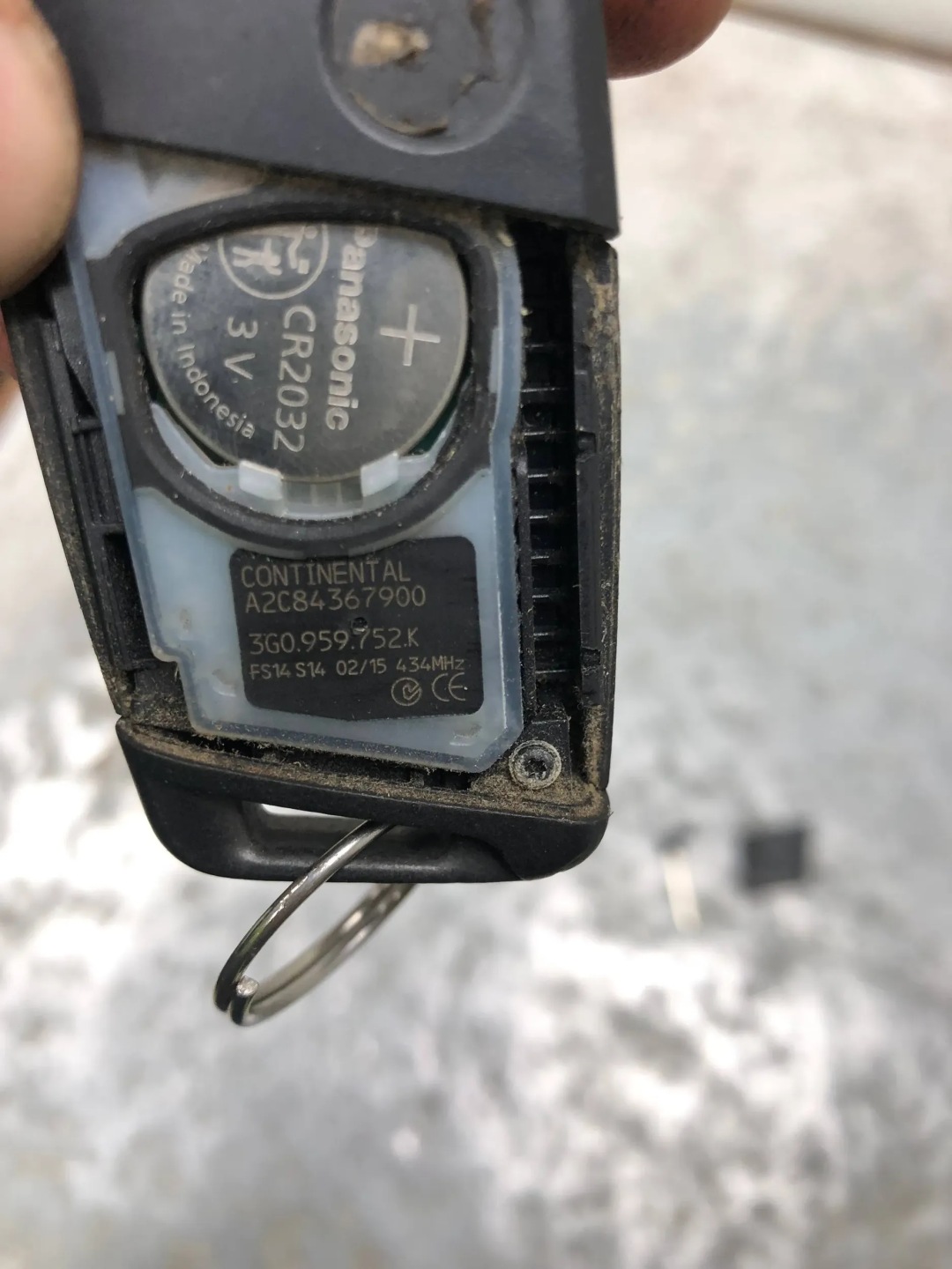 key PILOT VW PASSAT B8 3G0959752K