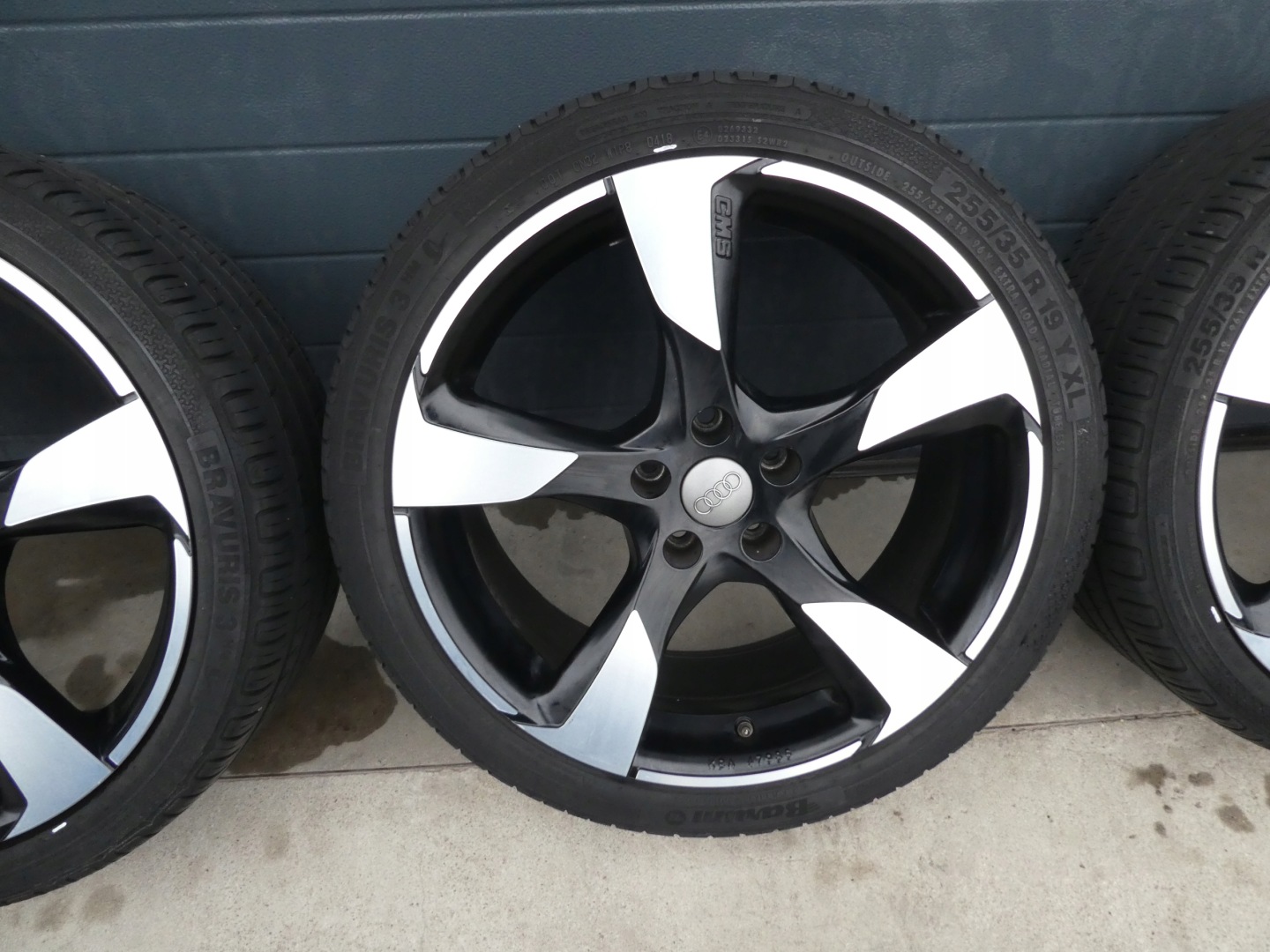 4X wheels discs tyres AUDI VW 255/35/19 5X112 CMS KBA 47986