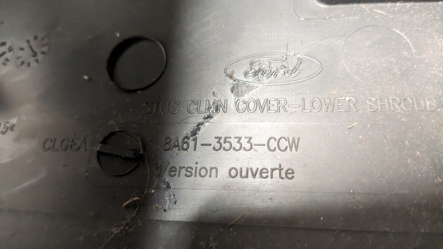 FORD B-MAX 12R 1.0 EB Blende Abdeckung der Lenksäule lenkrad 8A61-3533-CCW