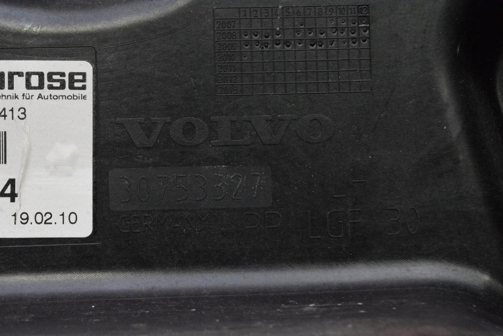window regulator left front EU 30753327 VOLVO XC60 1 and 08-13