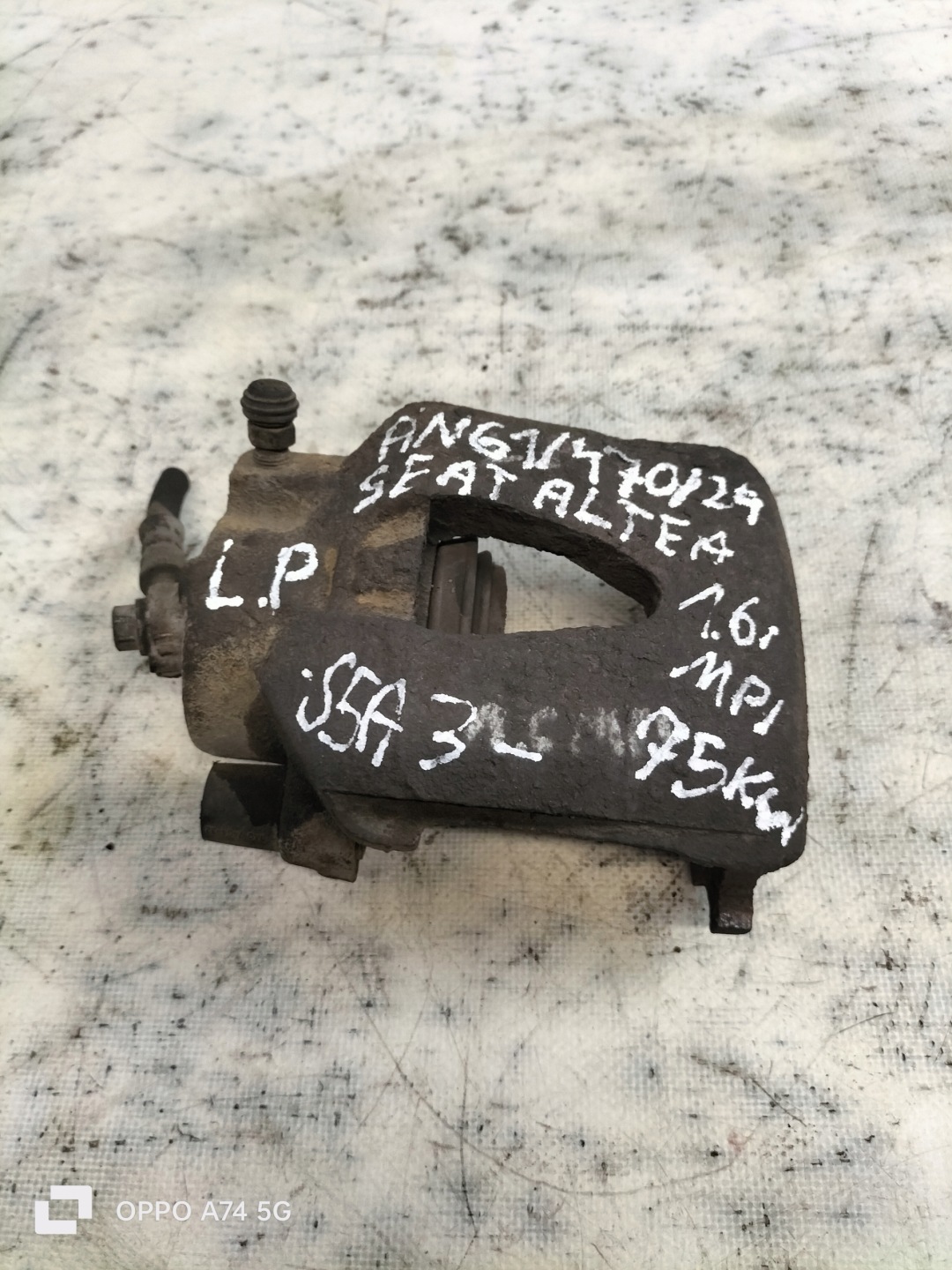 SEAT ALTEA 04-15 1,6 B caliper brake left front
