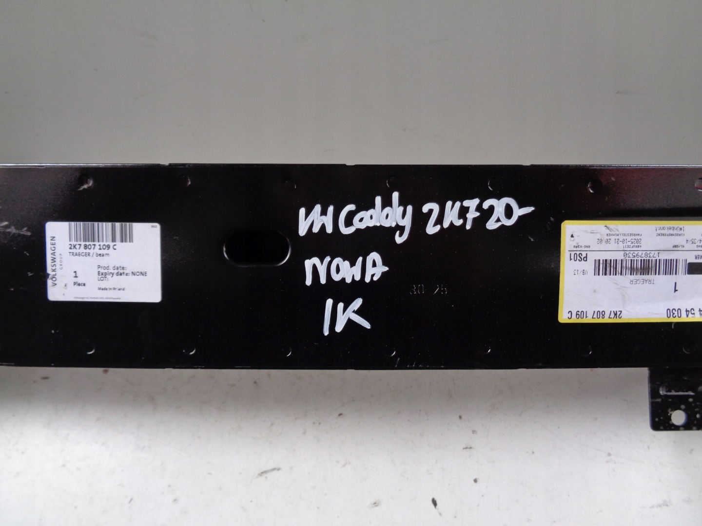 NO-WE-- pillar bumper support front VW CADDY 2K7 20