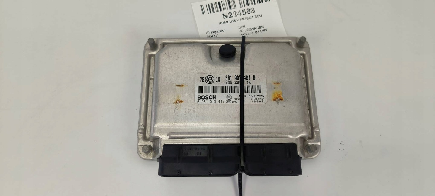 computer Motore ECU 3B1907401B VOLKSWAGEN PASSAT B5 LIFT
