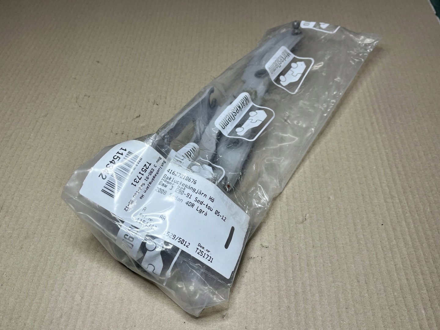 hinges bonnet boot BMW 3 E90 E91 41627210676