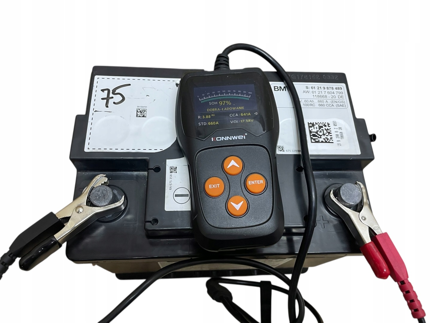 AKUMULATOR AGM START-STOP 12V 60AH 660AH BMW 2021R Original