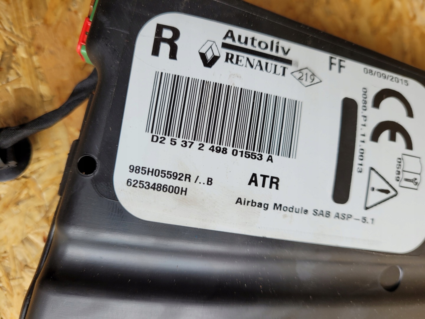 seat airbag right RENAULT CLIO IV