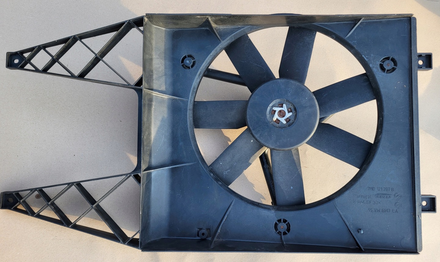 ventilátor chladiče modul obal FORD GALAXY VW SHARAN 1.9 TDI 7M0121203E