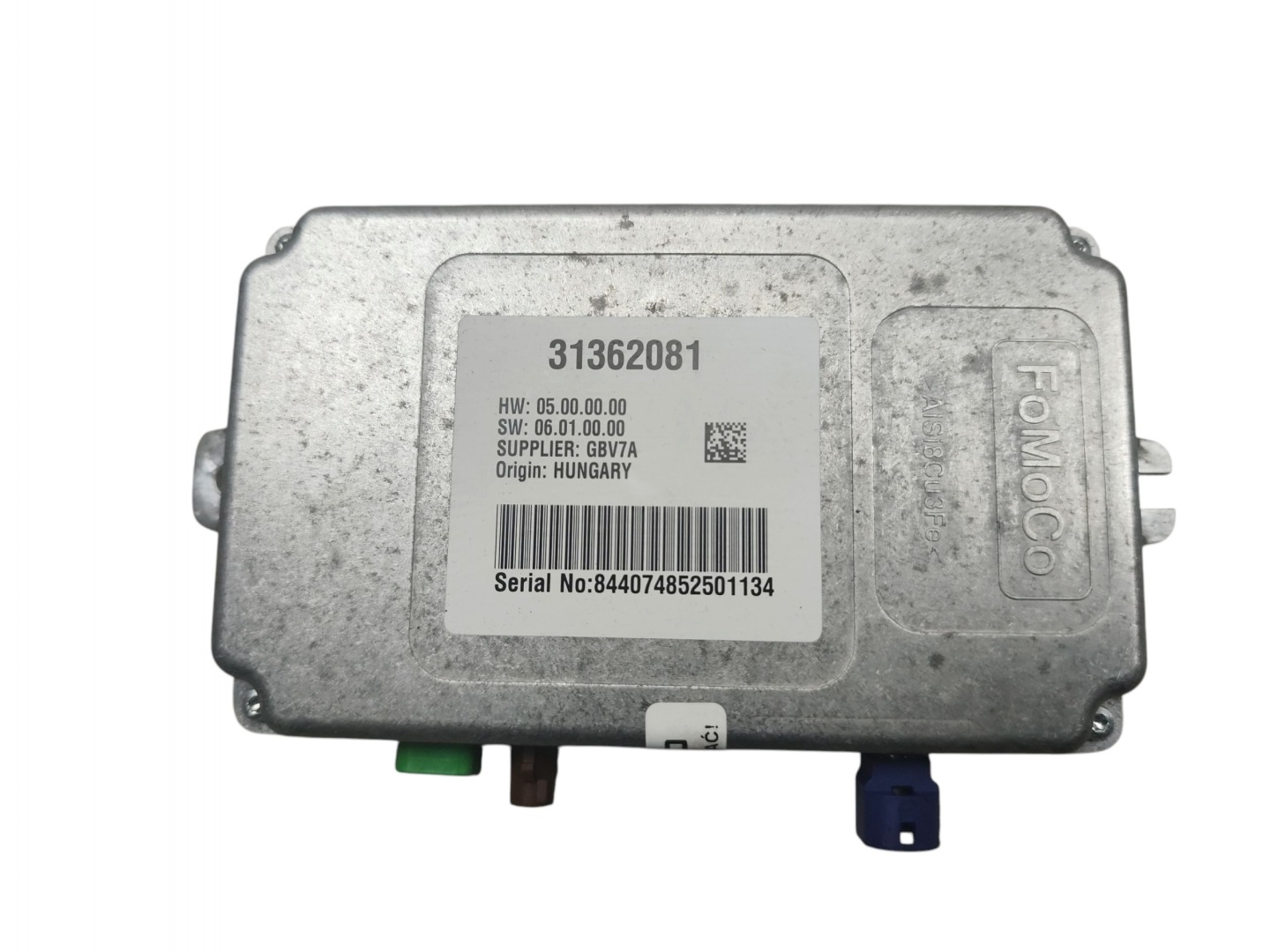 module control unit KAMERY reversing VOLVO V60 and S60 II (2010-2013) 31362081