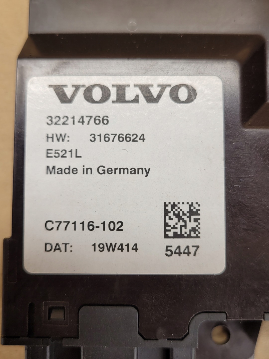 control unit module bonnet electrical of the rear boot VOLVO XC90 2015