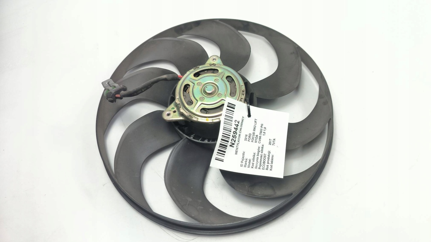 ventilátor chladiče 1.0 ECOBOOST FORD FOCUS MK3 LIFT