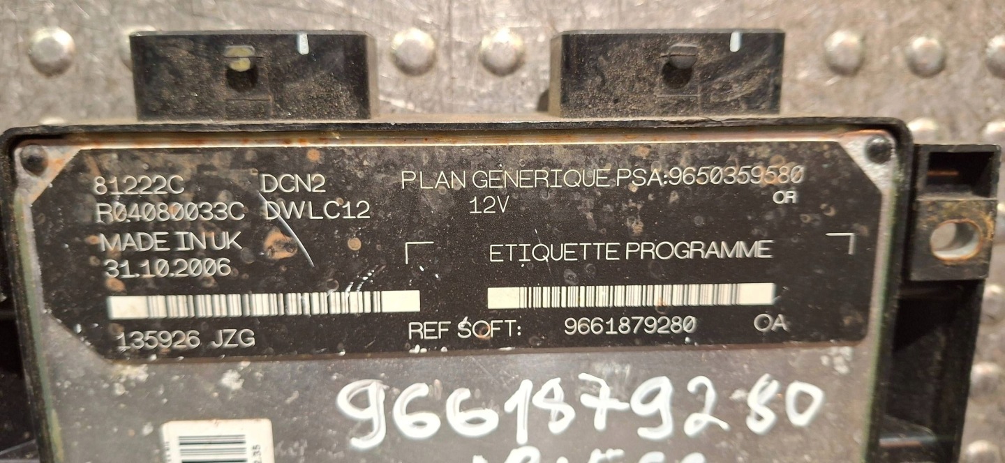 computer 9650359580 9661879280 R04080033C CITROEN BERLINGO PARTNER 1.9 D