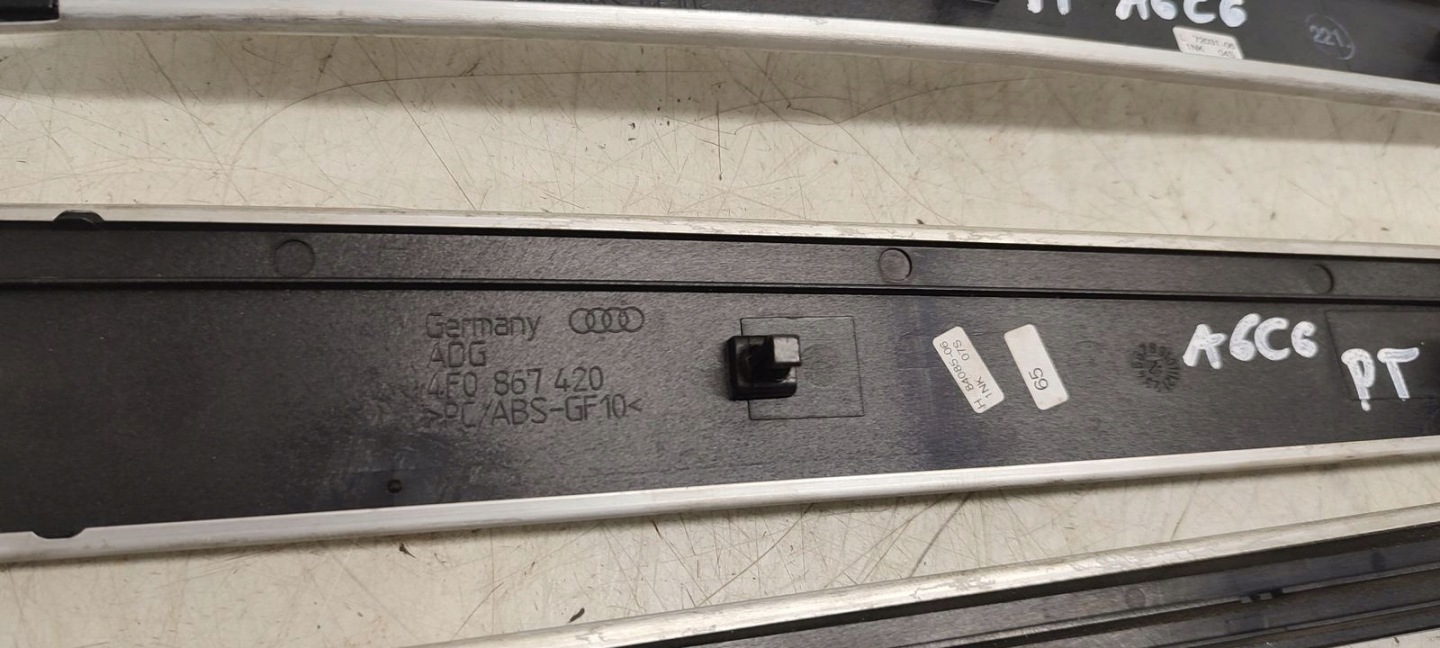 Dekory du tableau de bord Console szczotkowane d’aluminium Audi A6 C6 3,0 TDI