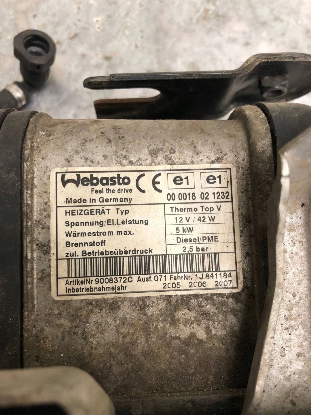 WEBASTO webasto VW TOURAN und 1K0815065R