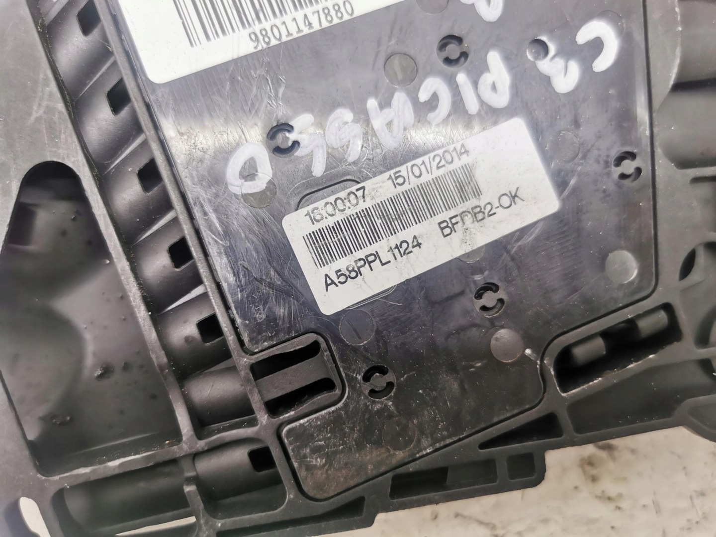 modulo per batteria CITROEN C3 PICASSO 9801147880