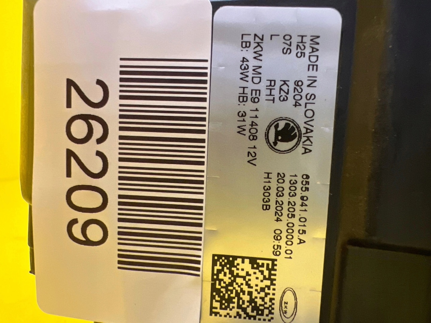 light left Skoda Scala Lift Full Led 655941015A