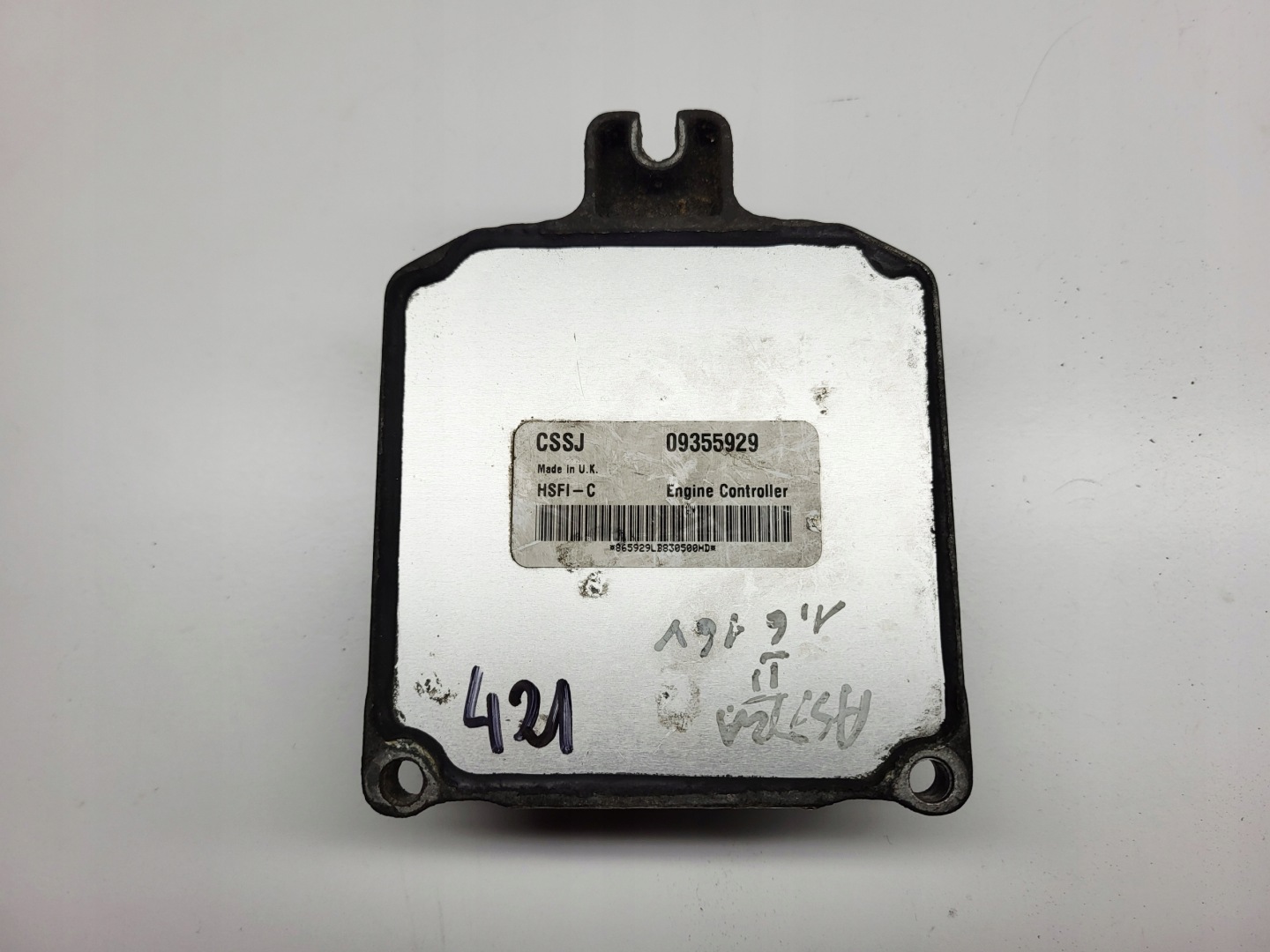 control unit of the engine computer Opel ASTRA G 1.6 16V 09355929 CSSJ