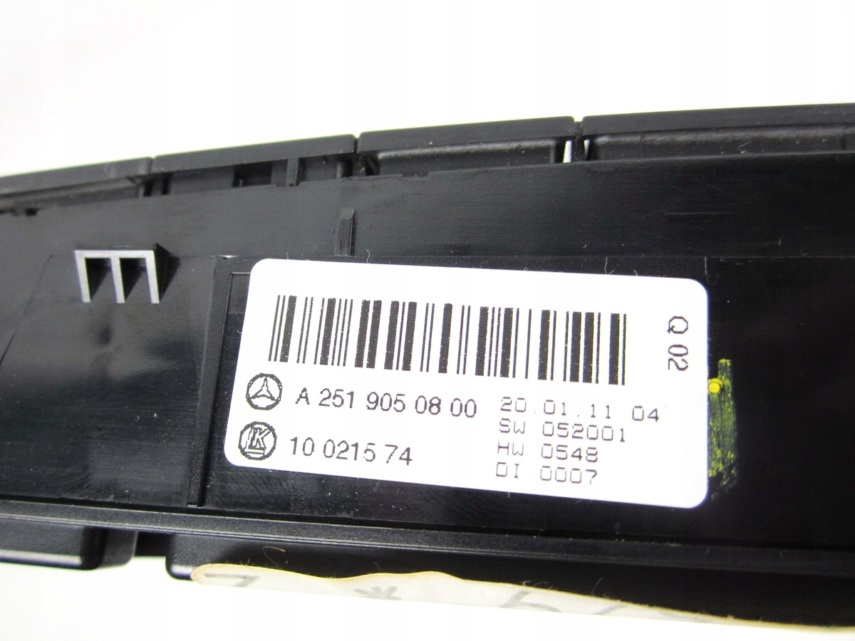 Panel Leuchten des warnblickschalters Sitze Achsträgers Mercedes W251 R-klasa