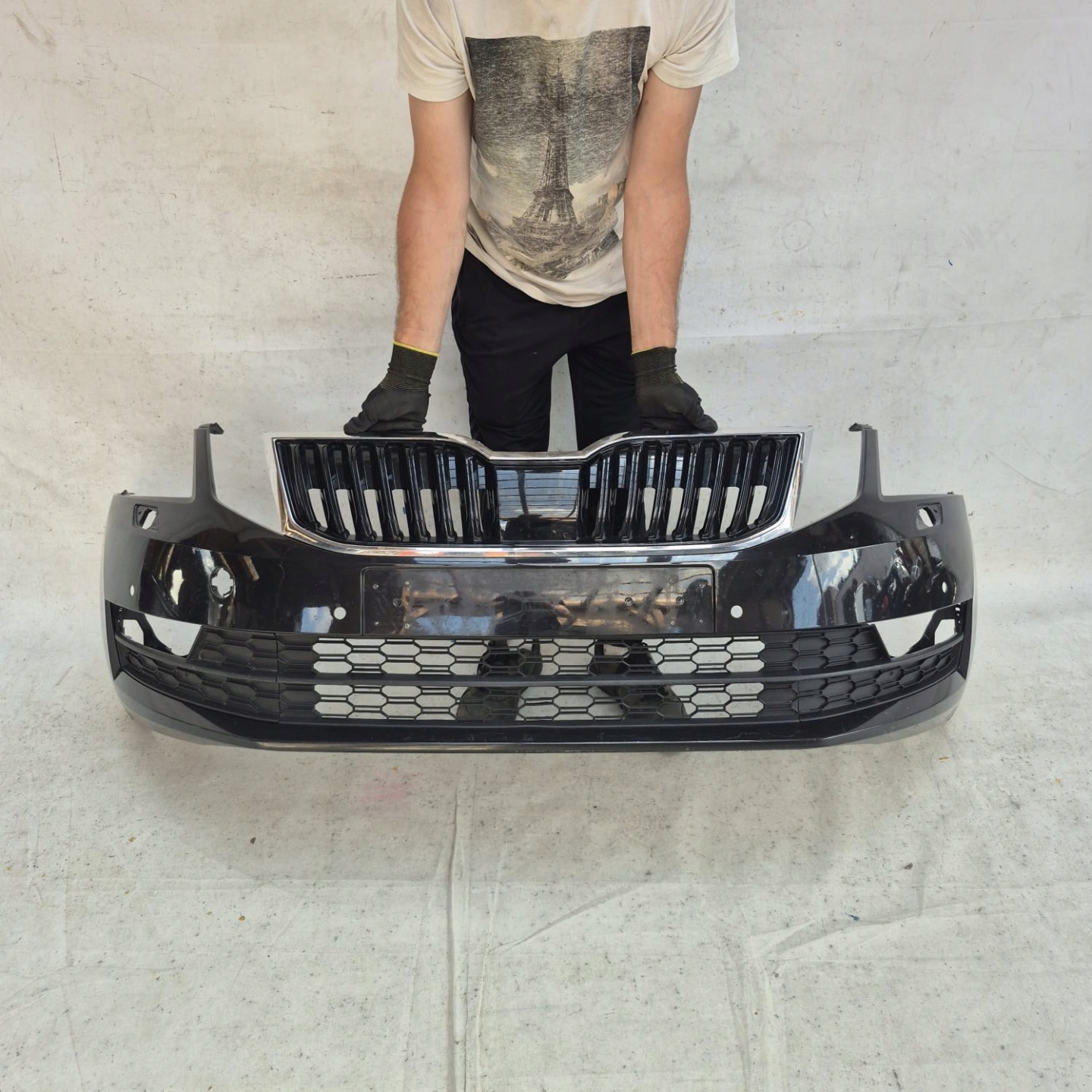 SKODA OCTAVIA III LIFT 17- bumper front front SPR PDC 5E0807221N