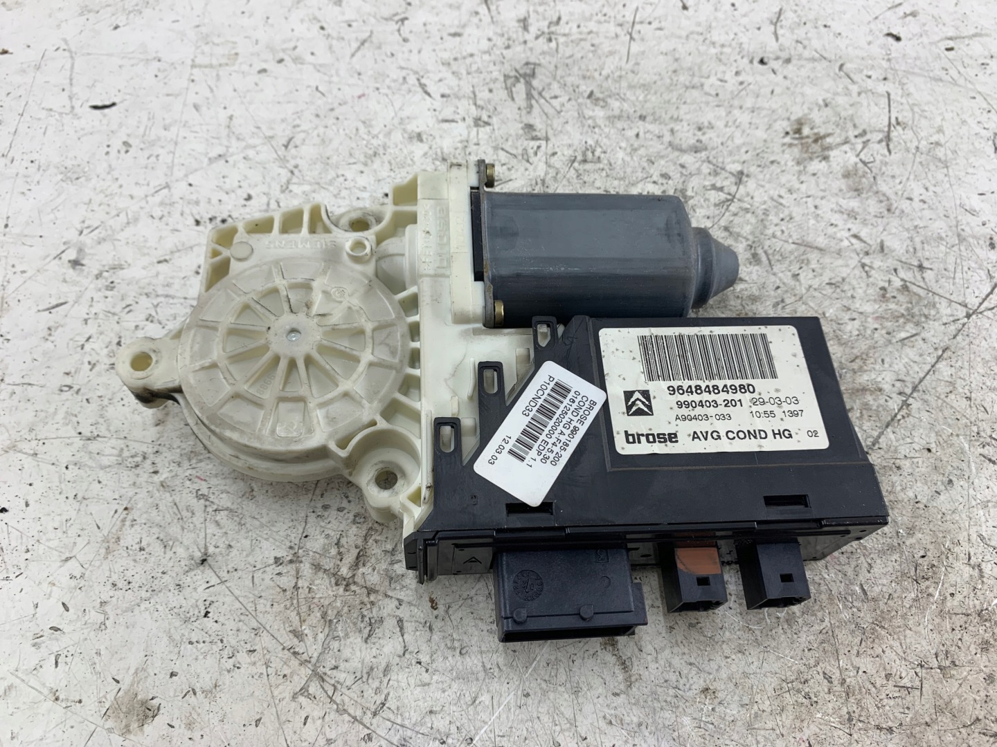 CITROEN C5 and mini motor windows left front 9648484980