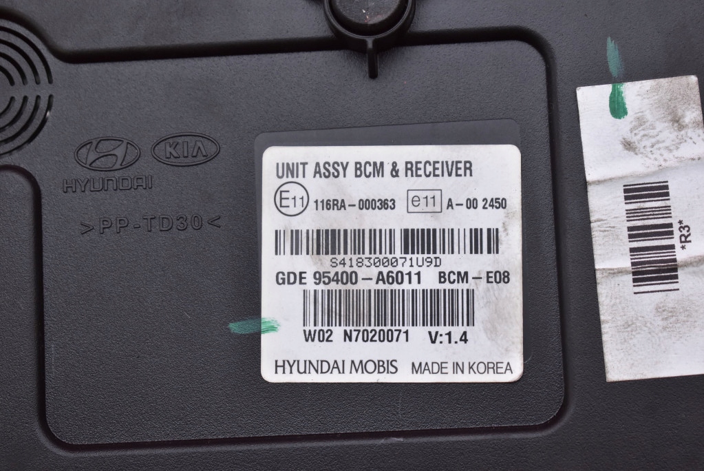 control unit module BCM 95400-A6011 HYUNDAI I30 2 II 1.4 16V 100 KM 12-15