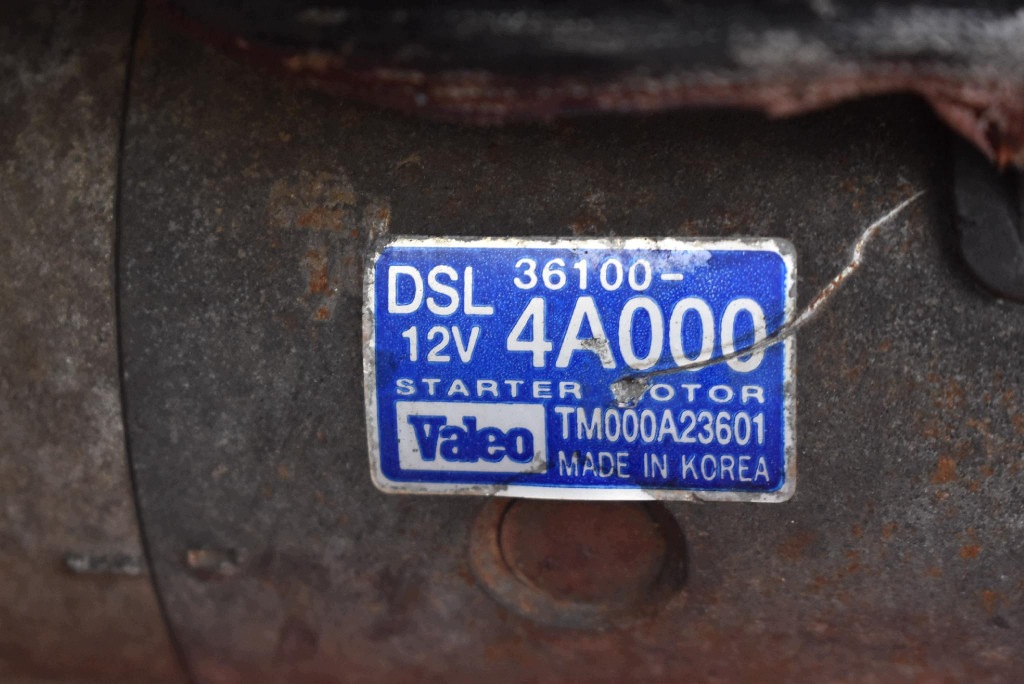 starter test 36100-4A000 KIA SORENTO 1 and 2.5 CRDI 145 KM 02-06