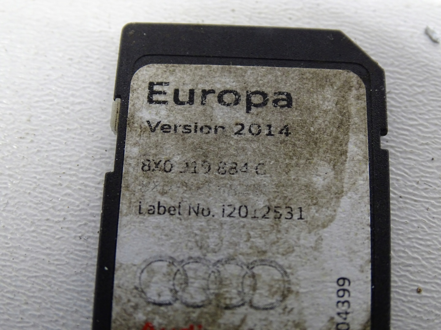 KARTA SD MAPA der Navigation AUDI A7 8X0919884C