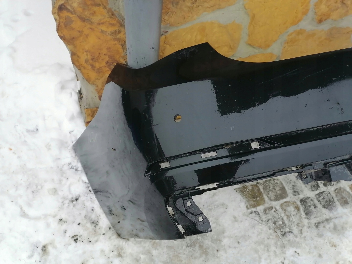 bumper rear part BMW F01 SERII 7 black