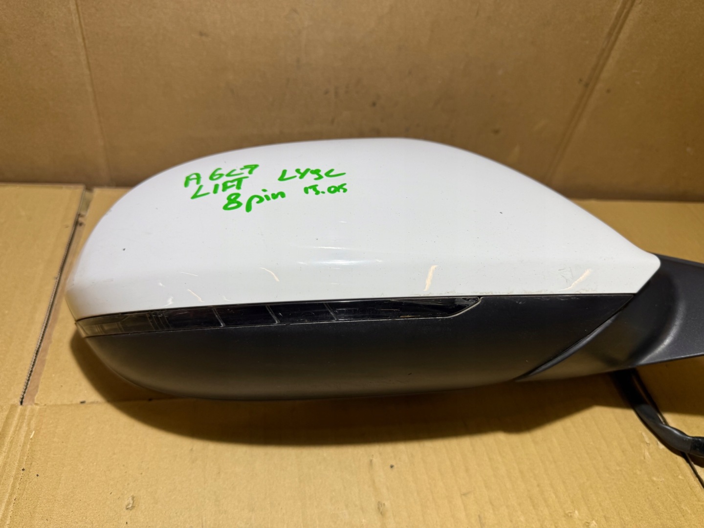 AUDI A6 C7 LIFT LY9C mirror right 8 PIN