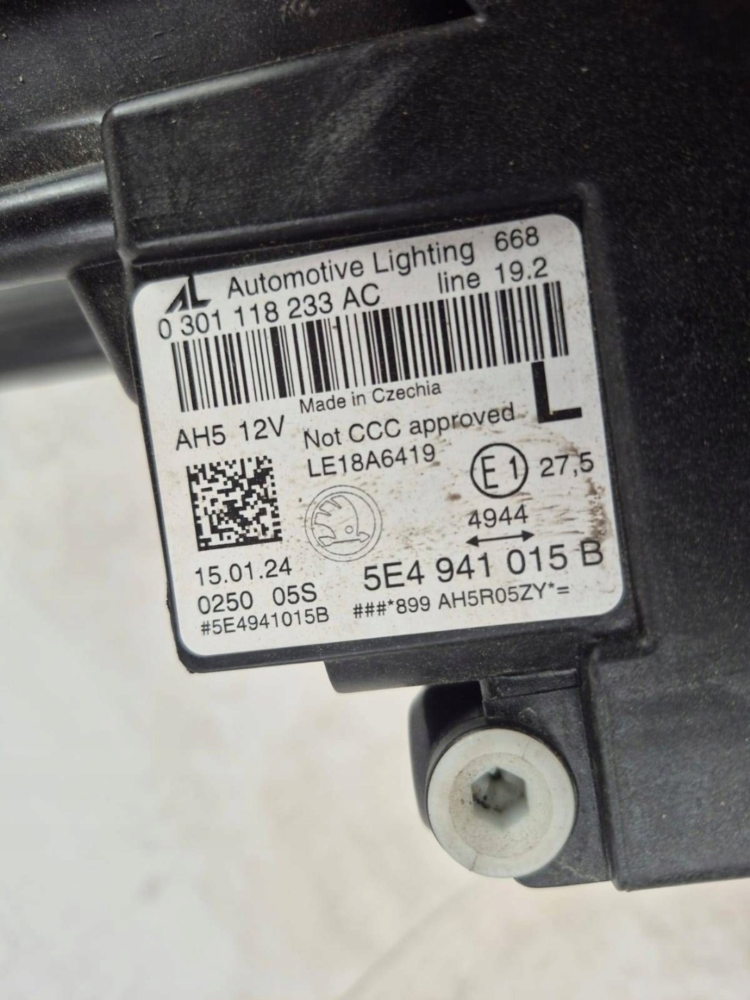 SKODA OCTAVIA IV 4 5E4 20- FULL LED light left front front 5E4941015B