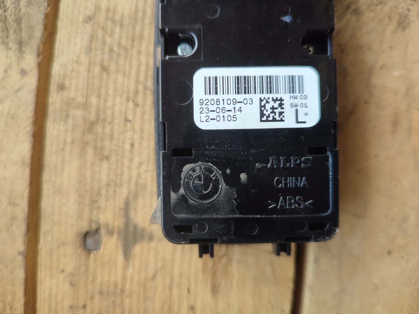 window control switch and of mirrors BMW F30 9208109