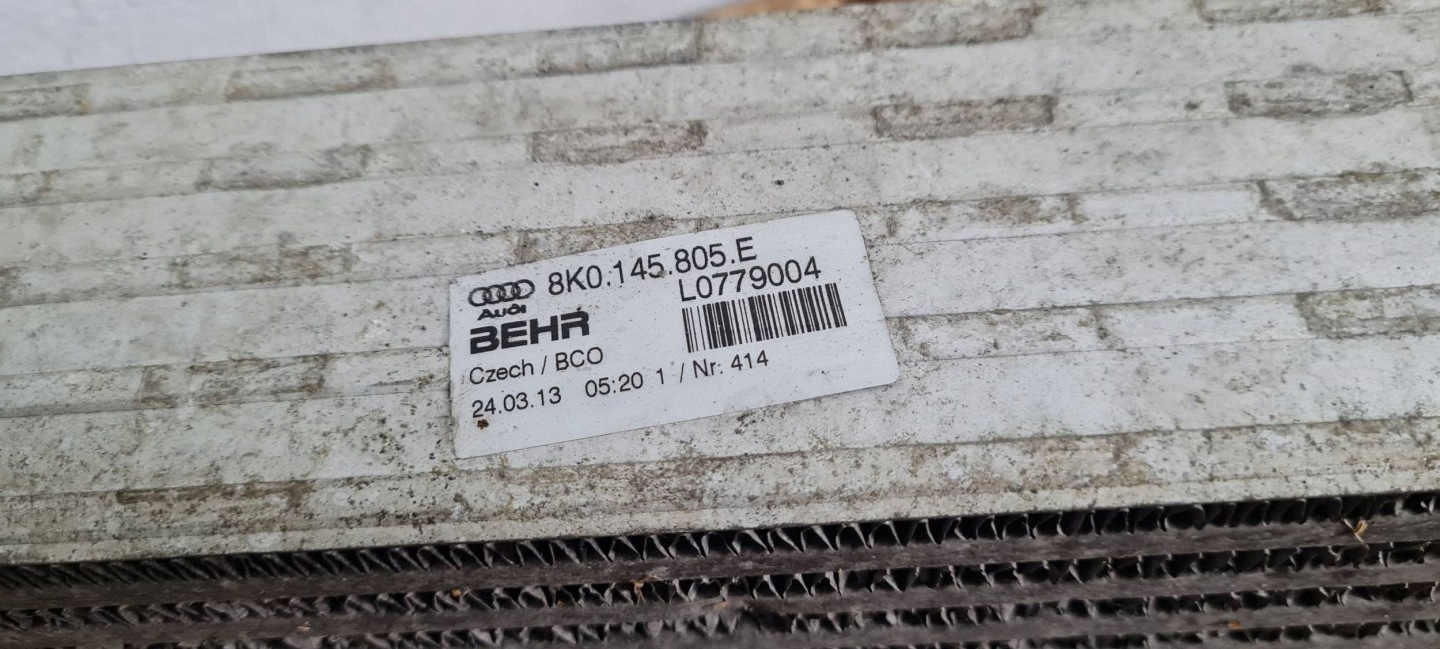 A7 4G radiator intercooler 3.0 TDI 8K0145805E A4 B8 A5 A6 C7 4G Q5 8R