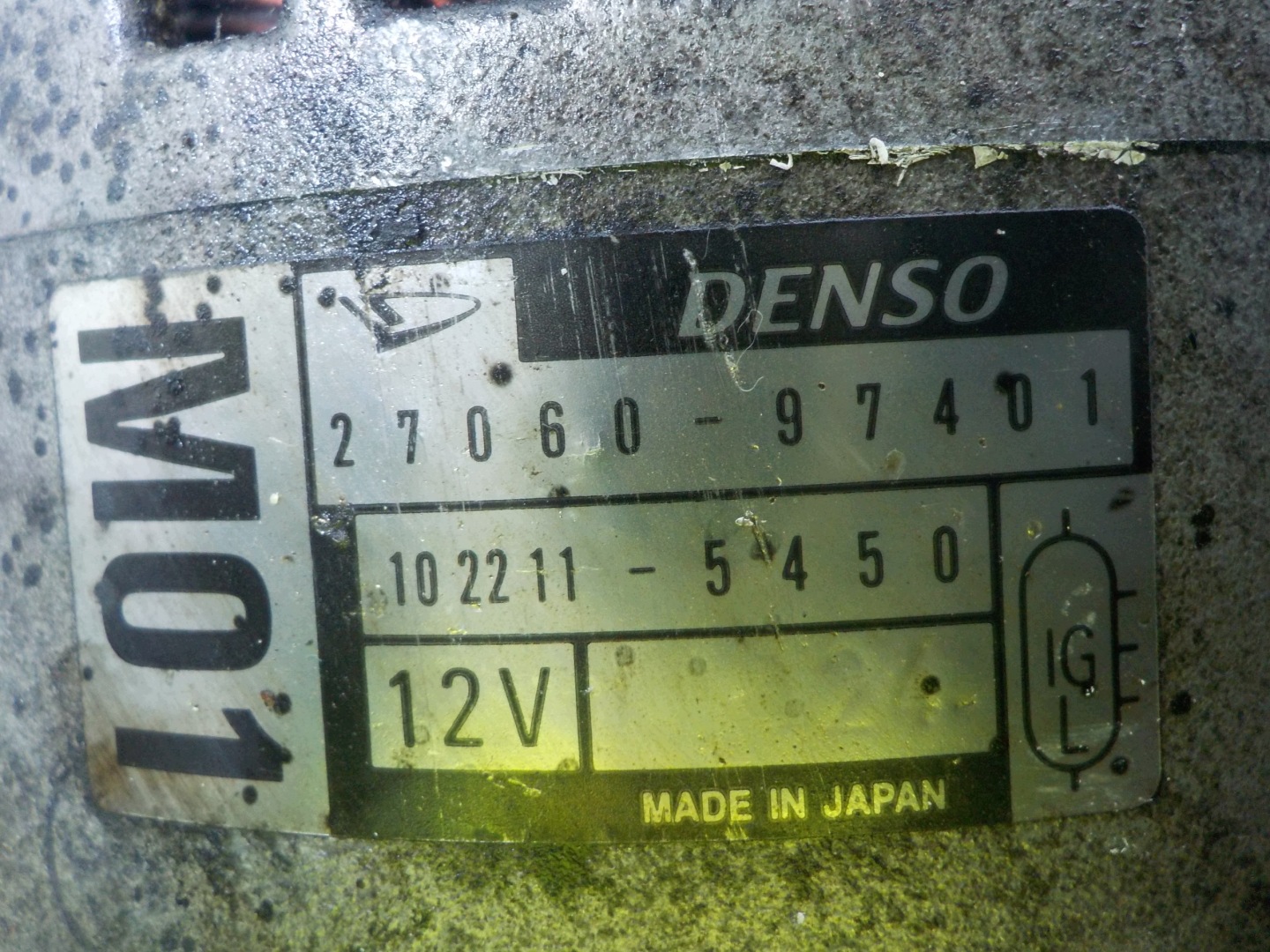 DAIHATSU TERIOS 1.3 16V B eredeti generátor 27060-97401