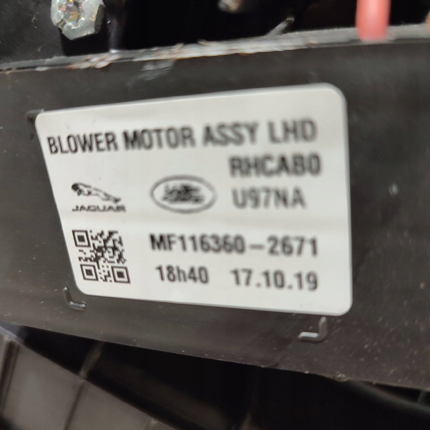 heater Jaguar F-Pace JX6319B555