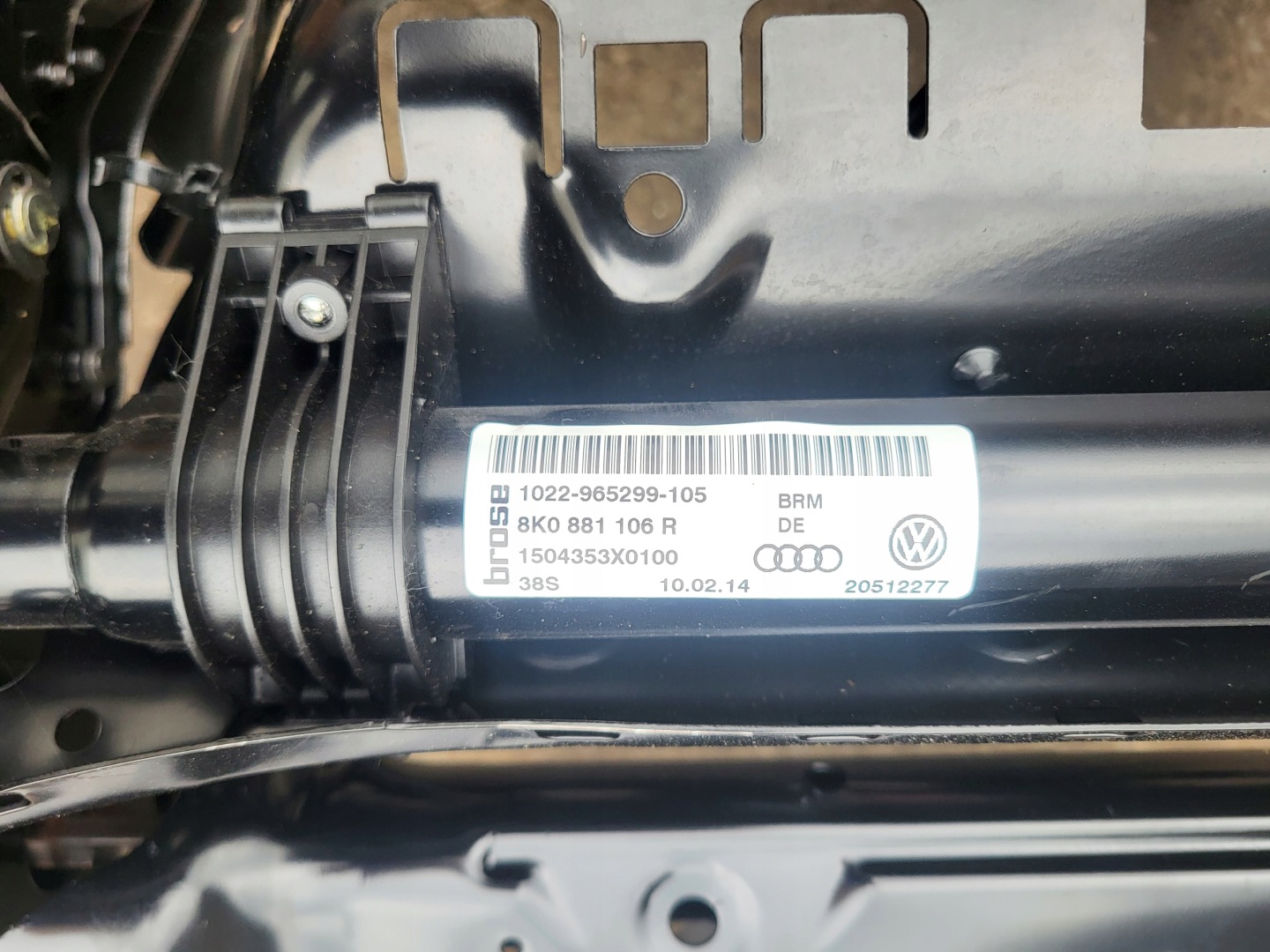support seat right front SIEDZISKO OPARCIE AUDI A4 B8 8K A5 8T SB OE EU