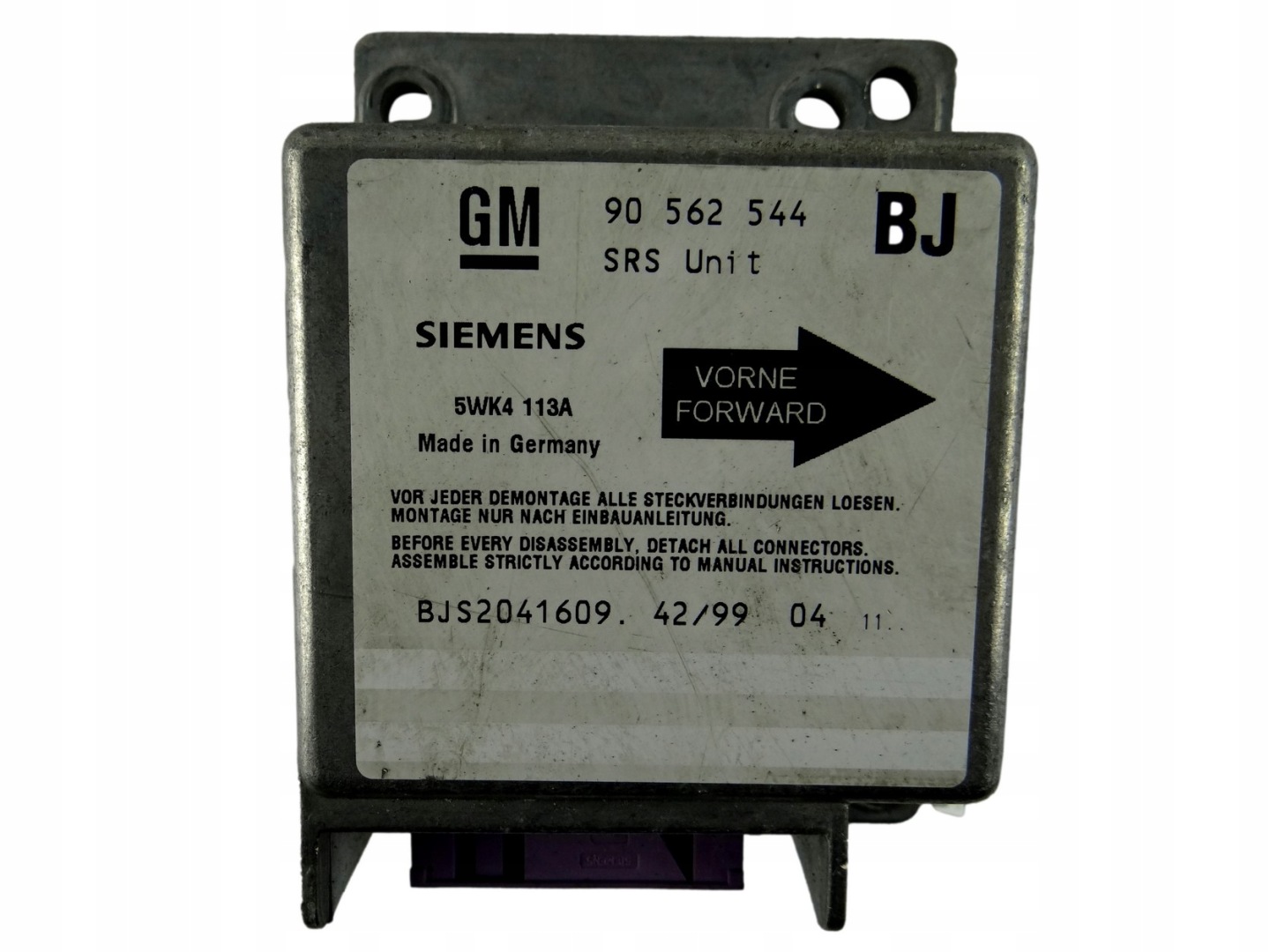 modulo SENSOR airbag OPEL ASTRA F 90 562 544