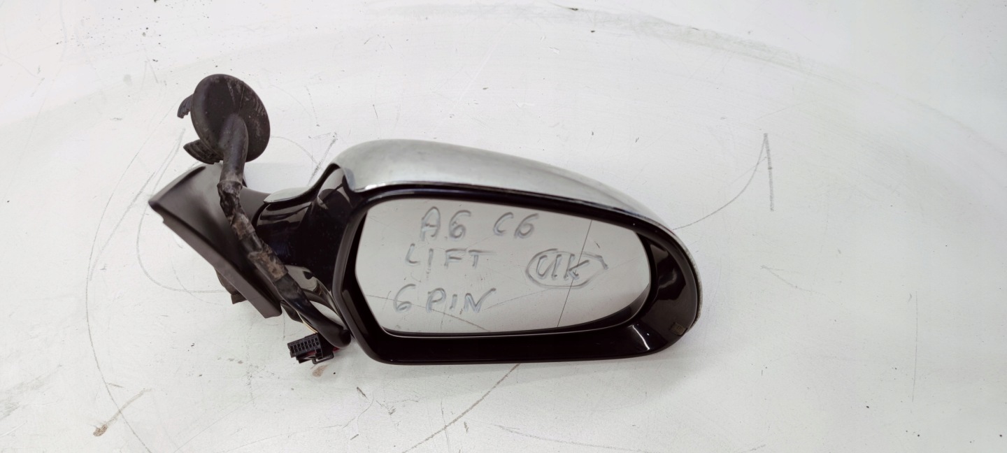 mirror right front AUDI A6 C6 LIFT UK 6 PIN LZ9Y