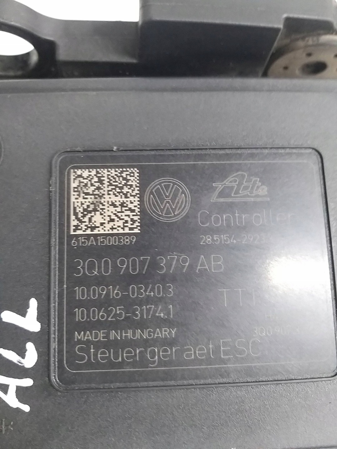 VW PASSAT B8 GOLF VII SUPERB III control unit pump ABS 3Q0907379AB