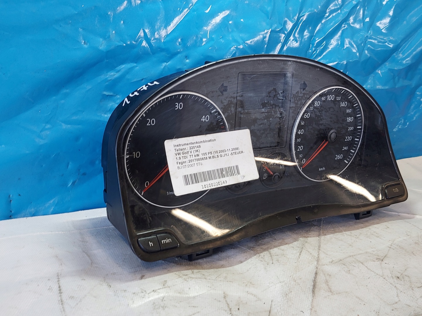 dials clock VW GOLF V 1.9 TDI 1K0920883B
