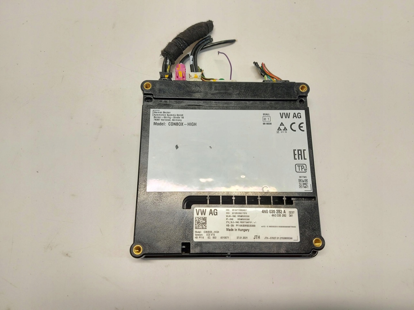 Porsche Taycan 4S 9J1 2021r module control unit 4N0035282A