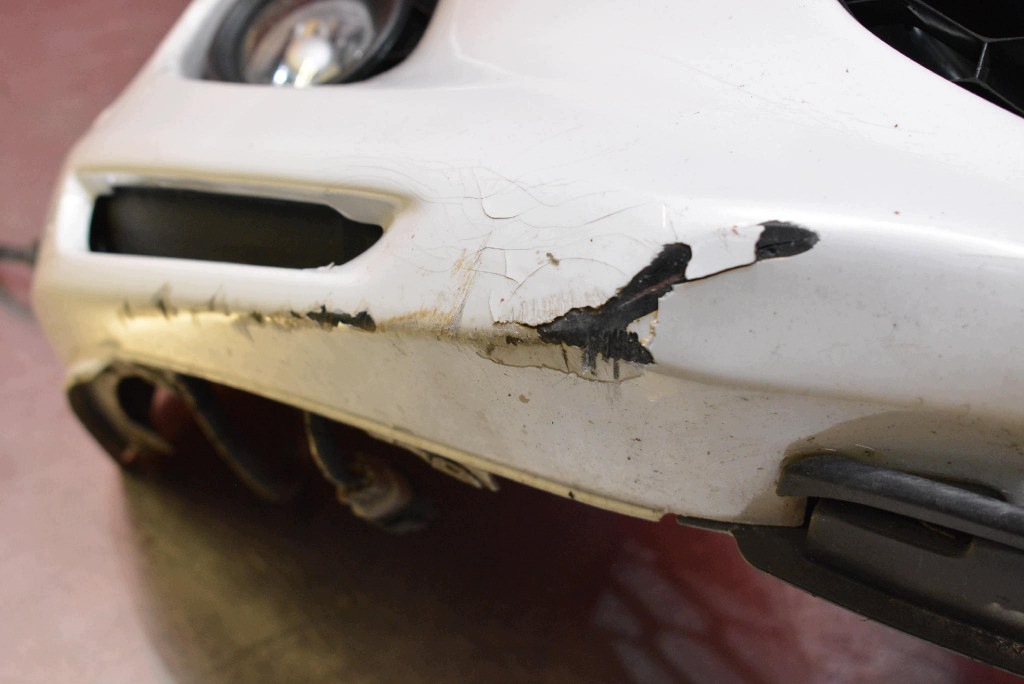 bumper front front white MAZDA 3 2 II BL LIFT 09-13