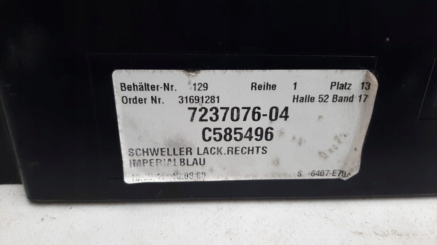 BMW 5 F10 F11 threshold right moulding threshold right 7184774