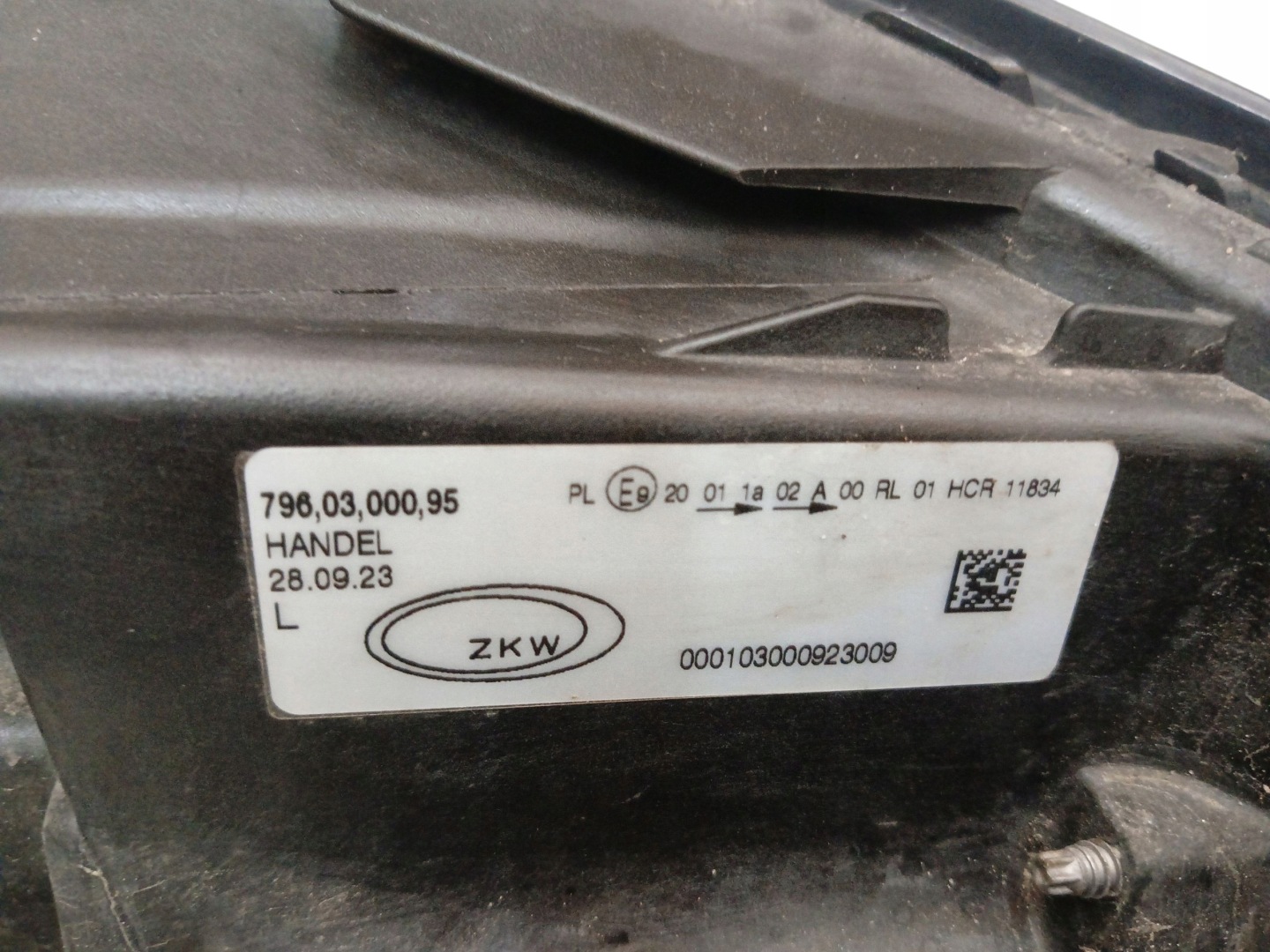 light REFLEKTOR left front H7 + LED OPEL ASTRA K V (15-19) 7960300095