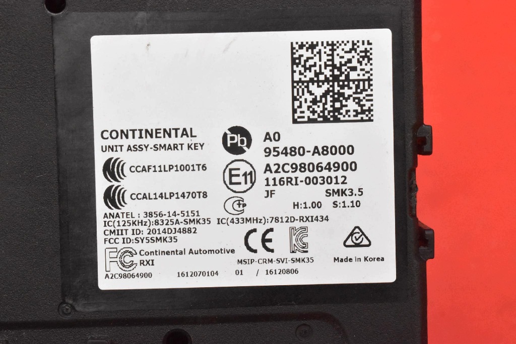 control unit module KEYLESS 95480-A8000 KIA OPTIMA 4 IV 15-20