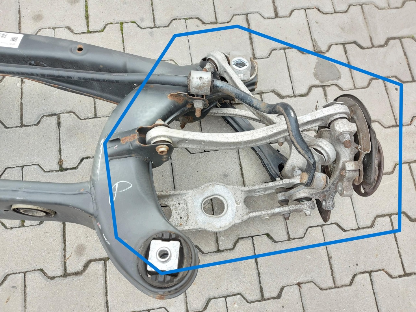 MERCEDES W213 E300de Kombi swing arm rear part right