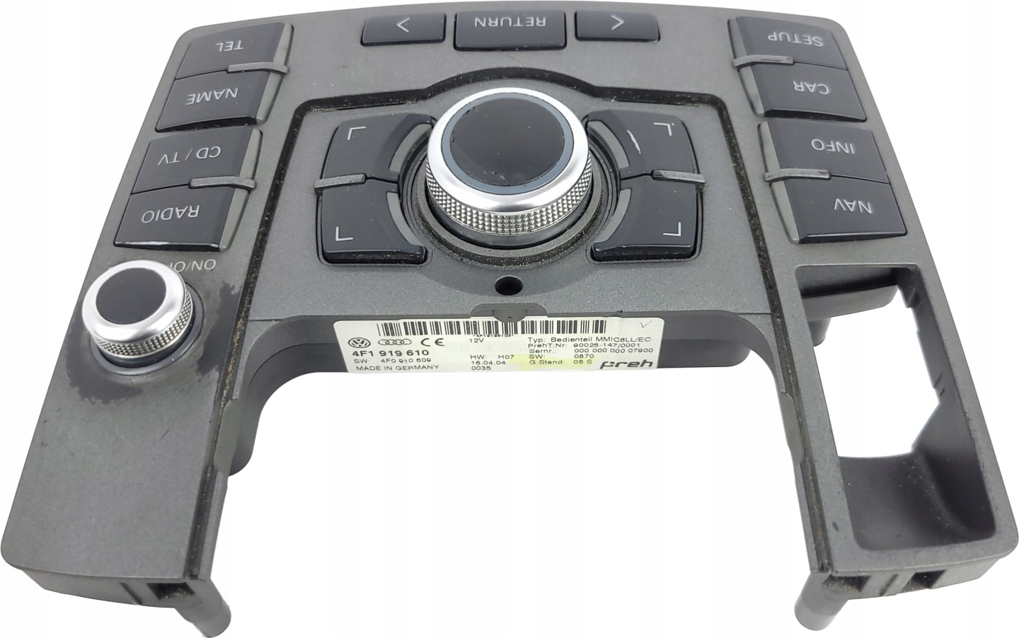AUDI A6 C6 PANEL central RADIA navigation devices cover MMI 2G 4F1919610