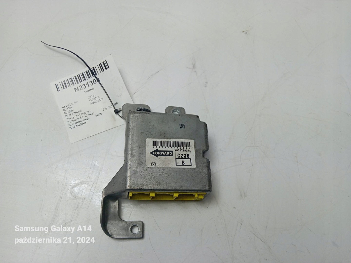 SENSOR airbag W002T80274 MAZDA 5 and CR