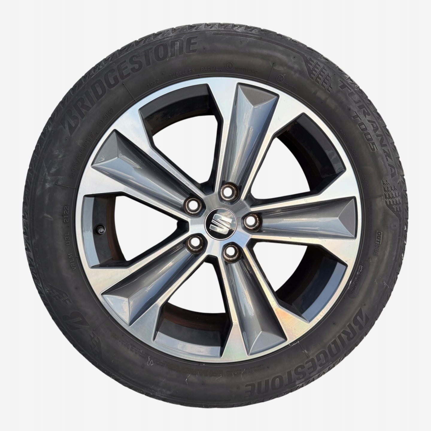 discs wheels tyres SEAT ATECA BRIDGESTONE 215/55/17" 5MM summer