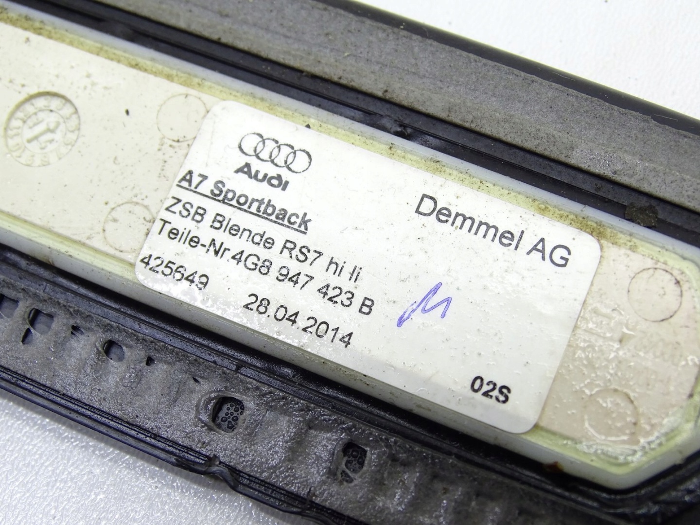 mouldings OZDOBNE caps threshold OEM AUDI RS7 4G KOMPLET