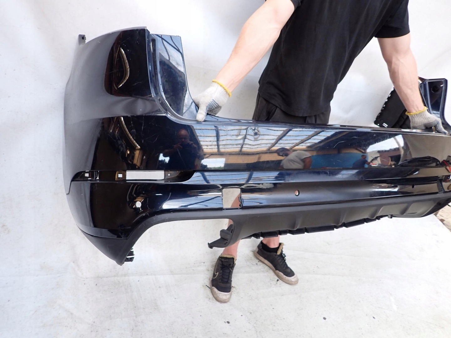 PORSCHE CAYENNE III 9Y0 TURBO 17- bumper rear part rear PDC